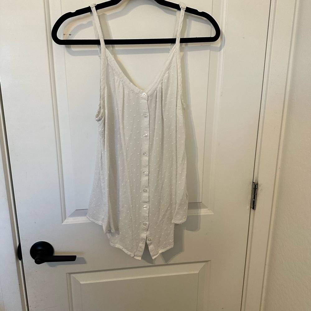 Torrid Cream Asymmetrical Sleeveless Camisole